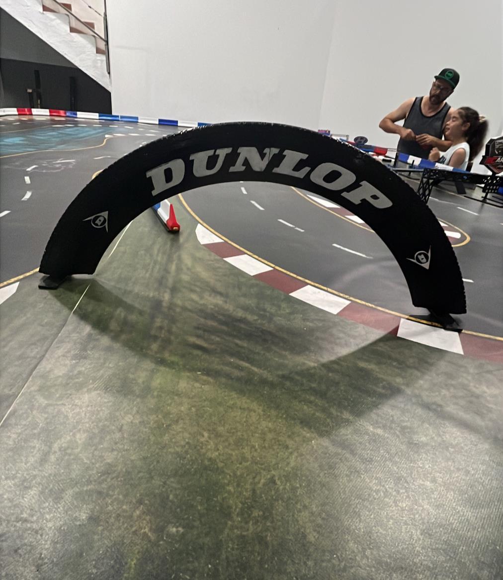 Pórtico Dunlop sobre el circuito